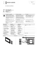 Предварительный просмотр 4 страницы Busch-Jaeger 8136 Busch-ComfortPanel Installation Instructions Manual