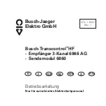 Предварительный просмотр 1 страницы Busch-Jaeger Transcontrol HF 6860 Manual