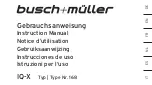 Предварительный просмотр 1 страницы Busch+Müller 168 Instruction Manual