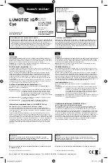 Предварительный просмотр 2 страницы Busch+Müller LUMOTEC IQ Cyo Series Instruction Manual