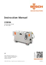 BUSCH COBRA BC 1000 Instruction Manual preview