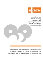 Preview for 1 page of BUSCH Mink MI 1252 BV Installation And Operating Instructions Manual