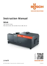 BUSCH Mink MM 1202 AV Instruction Manual preview