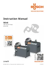 Preview for 1 page of BUSCH Mink MV 0310 B Instruction Manual