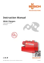 BUSCH Mink Oxygen Instruction Manual preview