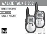 Preview for 1 page of BUSCH Walkie Talkie 202 User Manual