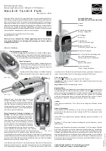 BUSCH WALKIE TALKIE FUN Operating Instruction предпросмотр