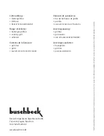 Preview for 10 page of buschbeck Venedig Assembly Instructions Manual