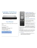 Bush Baby BBTVDVDPlayer User Manual preview