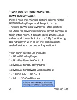 Preview for 2 page of Bush Baby BBWiFiBluRayPlayer User Manual