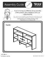 Bush Business Furniture OFH172BW Assembly Manual предпросмотр