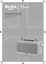 Предварительный просмотр 1 страницы Bush Classic WO268BT Instruction Manual