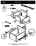 Предварительный просмотр 11 страницы BUSH FURNITURE 72W L Desk A186366D Assembly Manual