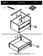 Предварительный просмотр 13 страницы BUSH FURNITURE 72W L Desk A186366D Assembly Manual