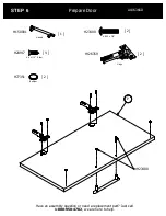 Предварительный просмотр 14 страницы BUSH FURNITURE 72W L Desk A186366D Assembly Manual