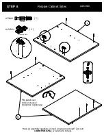 Предварительный просмотр 16 страницы BUSH FURNITURE 72W L Desk A186366D Assembly Manual