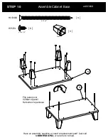 Предварительный просмотр 18 страницы BUSH FURNITURE 72W L Desk A186366D Assembly Manual