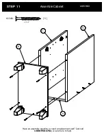 Предварительный просмотр 19 страницы BUSH FURNITURE 72W L Desk A186366D Assembly Manual