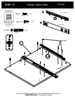 Предварительный просмотр 20 страницы BUSH FURNITURE 72W L Desk A186366D Assembly Manual