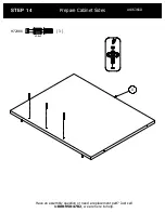 Предварительный просмотр 22 страницы BUSH FURNITURE 72W L Desk A186366D Assembly Manual