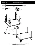 Предварительный просмотр 24 страницы BUSH FURNITURE 72W L Desk A186366D Assembly Manual