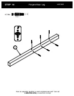 Предварительный просмотр 26 страницы BUSH FURNITURE 72W L Desk A186366D Assembly Manual