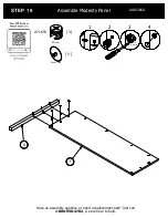 Предварительный просмотр 27 страницы BUSH FURNITURE 72W L Desk A186366D Assembly Manual