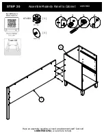 Предварительный просмотр 28 страницы BUSH FURNITURE 72W L Desk A186366D Assembly Manual