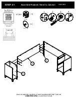 Предварительный просмотр 29 страницы BUSH FURNITURE 72W L Desk A186366D Assembly Manual