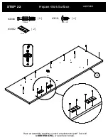 Предварительный просмотр 30 страницы BUSH FURNITURE 72W L Desk A186366D Assembly Manual