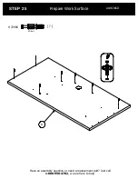 Предварительный просмотр 33 страницы BUSH FURNITURE 72W L Desk A186366D Assembly Manual