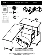 Предварительный просмотр 34 страницы BUSH FURNITURE 72W L Desk A186366D Assembly Manual