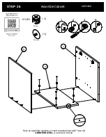 Предварительный просмотр 36 страницы BUSH FURNITURE 72W L Desk A186366D Assembly Manual