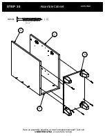 Предварительный просмотр 38 страницы BUSH FURNITURE 72W L Desk A186366D Assembly Manual