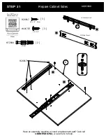 Предварительный просмотр 39 страницы BUSH FURNITURE 72W L Desk A186366D Assembly Manual