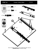 Предварительный просмотр 40 страницы BUSH FURNITURE 72W L Desk A186366D Assembly Manual