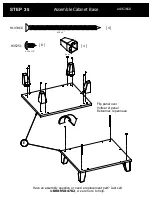 Предварительный просмотр 43 страницы BUSH FURNITURE 72W L Desk A186366D Assembly Manual