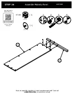 Предварительный просмотр 46 страницы BUSH FURNITURE 72W L Desk A186366D Assembly Manual