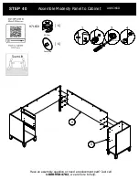 Предварительный просмотр 48 страницы BUSH FURNITURE 72W L Desk A186366D Assembly Manual