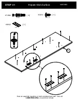 Предварительный просмотр 49 страницы BUSH FURNITURE 72W L Desk A186366D Assembly Manual