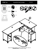 Предварительный просмотр 53 страницы BUSH FURNITURE 72W L Desk A186366D Assembly Manual