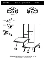 Предварительный просмотр 54 страницы BUSH FURNITURE 72W L Desk A186366D Assembly Manual