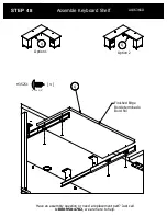 Предварительный просмотр 56 страницы BUSH FURNITURE 72W L Desk A186366D Assembly Manual