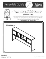 Предварительный просмотр 1 страницы BUSH FURNITURE A177872B Assembly Manual