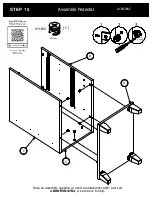 Предварительный просмотр 22 страницы BUSH FURNITURE A186386C Assembly Manual