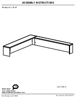 Предварительный просмотр 1 страницы BUSH FURNITURE WC12976 Assembly Instructions Manual