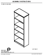 Предварительный просмотр 1 страницы BUSH FURNITURE WC14365 Assembly Instructions Manual