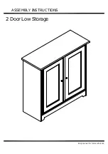 BUSH FURNITURE WC31896-03 Assembly Instructions Manual preview