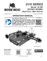 Предварительный просмотр 1 страницы Bush Hog 2310 Series Operator'S Manual