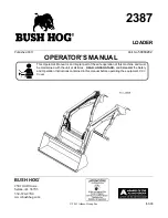 Bush Hog 2387 Operator'S Manual preview